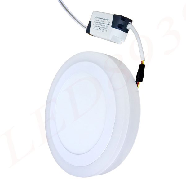 Đèn Led ốp trần 24W 2 màu 3 chế độ (18+6)