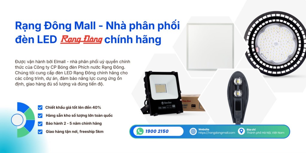 rangdongmall phân phối đèn led rạng đông